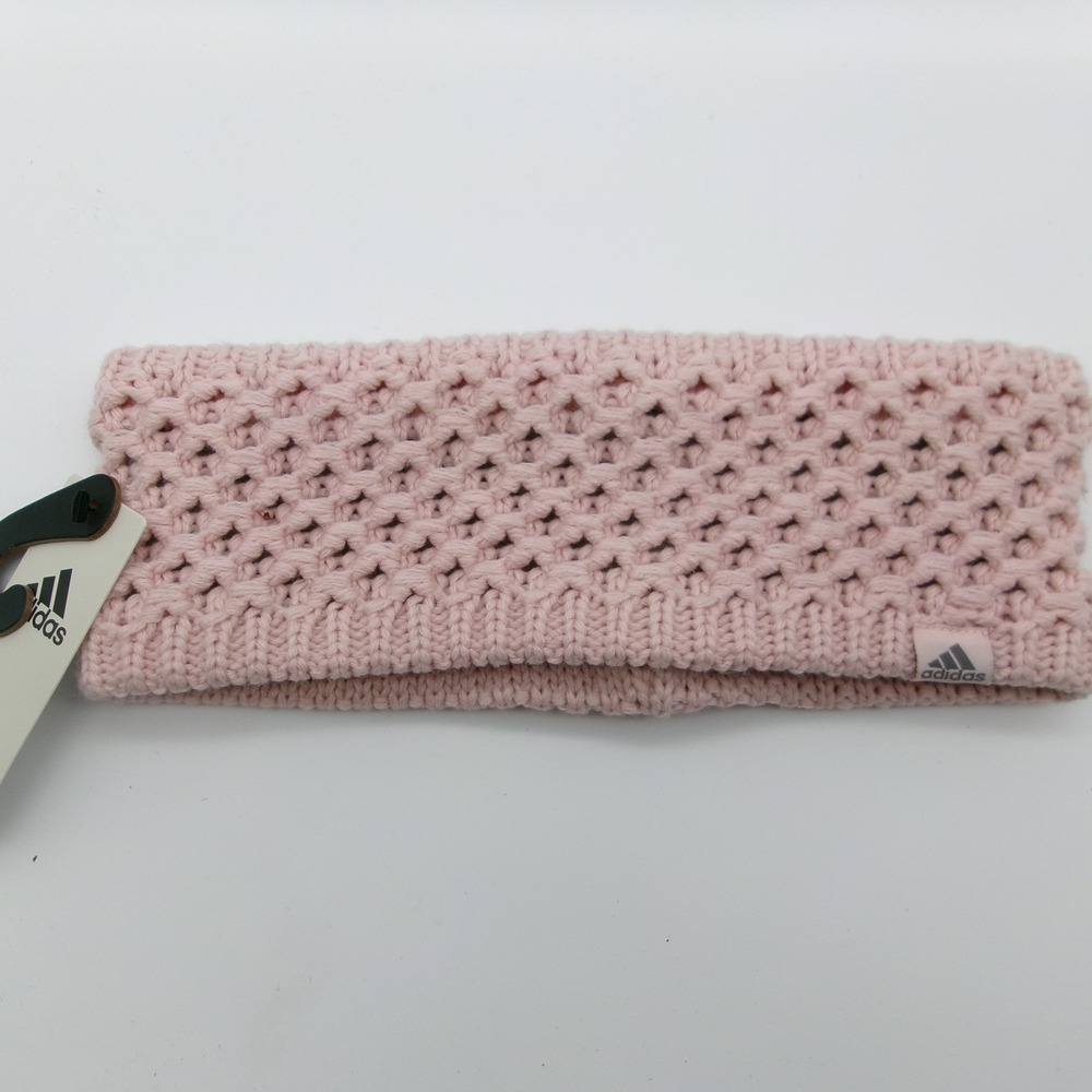 Adidas Crestline Headband Sandy Pink Knit Fleece Lined Ear Warmer IV3021 OSFA